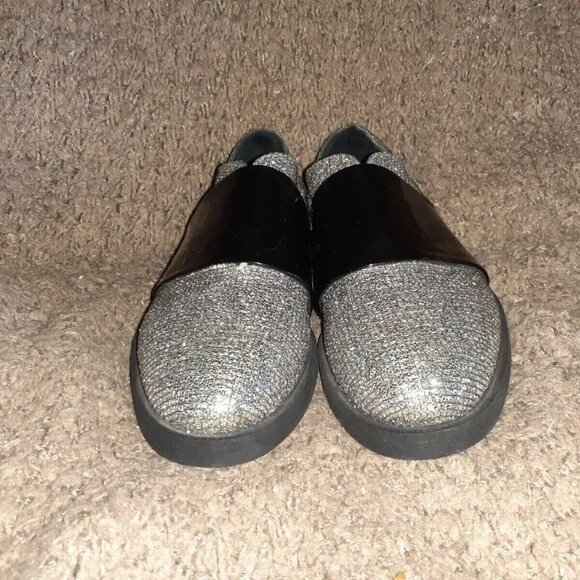 STRATEGIA-Diamante Crystal Jeweled-Black Patent Strap-Loafers-Sz 36-NWOB - Picture 3 of 7